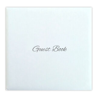 Livre d'or Guest book blanc 120 pages couverture épaisse effet tissé