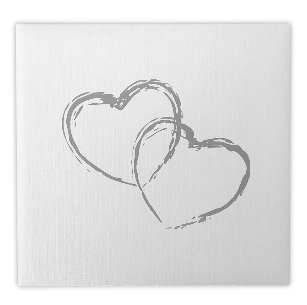 Livre d'or de mariage 2 coeurs
